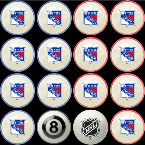 New York Rangers Billiard Ball Set